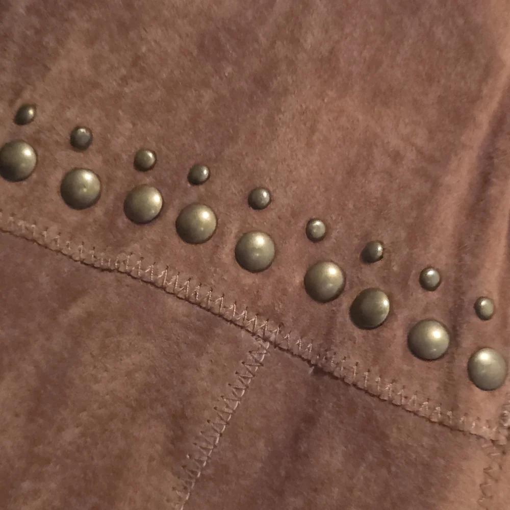 CHI by Falchi Tan Leather Studded Jacket NWT L - Picture 14 of 16